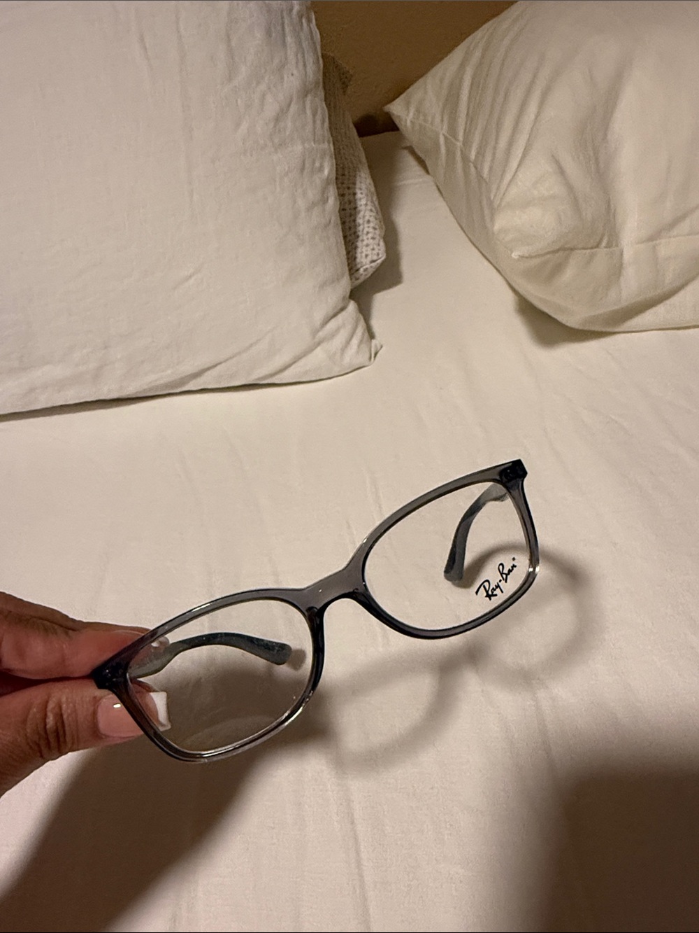Glasses on Bed